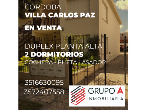 duplex en carlos paz complejo cerrado