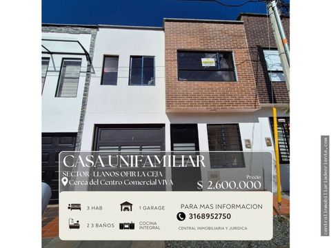 arriendo casa para estrenar en la ceja cerca al cc viva
