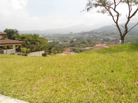 venta terreno con hermosa vista en cerro alto escazu