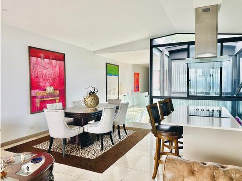 venta de casa estilo moerna minimalista con hermosa vista escazu