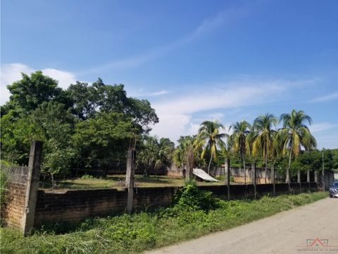 terreno bardeado en venta en palo seco tapachula