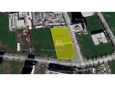 venta de terreno de 4894 m2 ph santa maria business distric