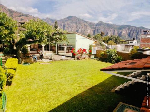 venta de hotel en tepoztlan centro