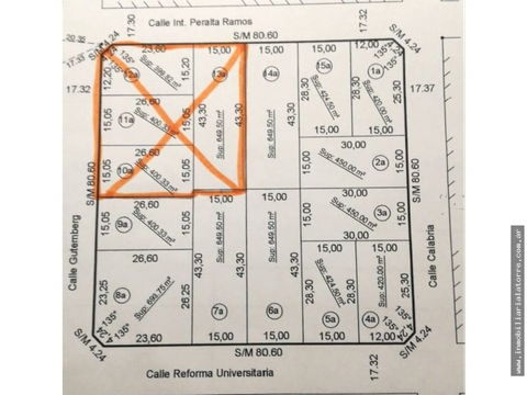 latorre prop vende 11 lotes de terrenos juntos o separados