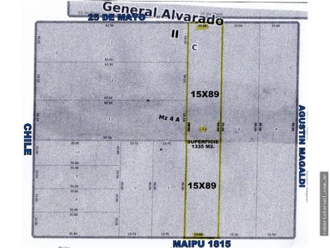 se vende inmenso lote de 15 metros de frente por 89 de fondo con vivienda a reciclar