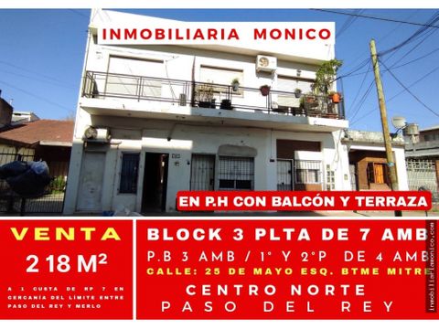 venta en block 3 plta de 7 amb centro de paso del rey