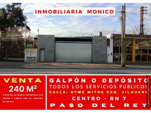 venta galpon centro de paso del rey