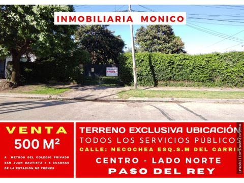 venta terreno con casa centro paso del rey