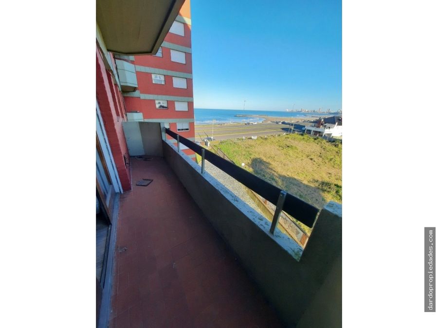 departamento 2 ambientes escritorio balcon vista al mar y cochera