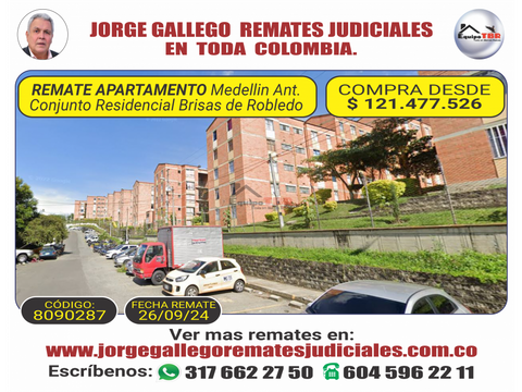 remate apartamento medellin ant brisas de robledo