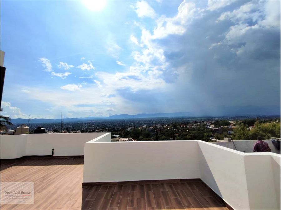 estrena moderna casa doble altura roof garden con hermosa vista