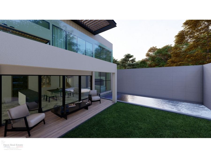 casa minimalista doble altura roof garden alberca vig 247