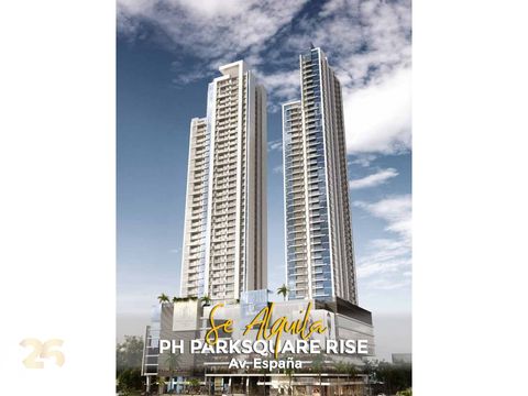 se alquila apartamento 2 recamaras ph park squarerise via espana