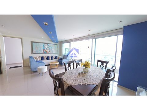 apartamento hermosa vista bahia de cartagena manga piscina gym vista