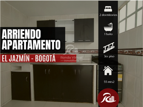 arriendo apartamento el jazmin 2 hab cerca a la carrera 50