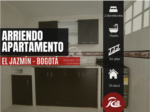 arriendo apartamento el jazmin 2 hab cerca a la carrera 50