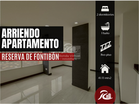 arriendo apartamento reserva de fontibon piso 8 con ascensor