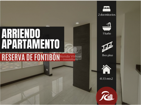 arriendo apartamento reserva de fontibon piso 8 con ascensor