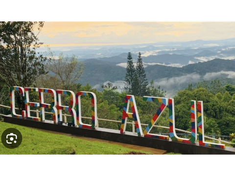 terreno en cerro azul con clima frio y garita