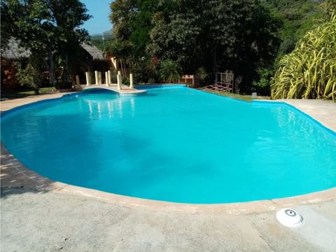 terreno chame sajalices 4200m2 anexo bohio piscina rio