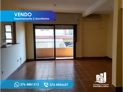 vendo departamento 2 dormitorios micro centro posadas