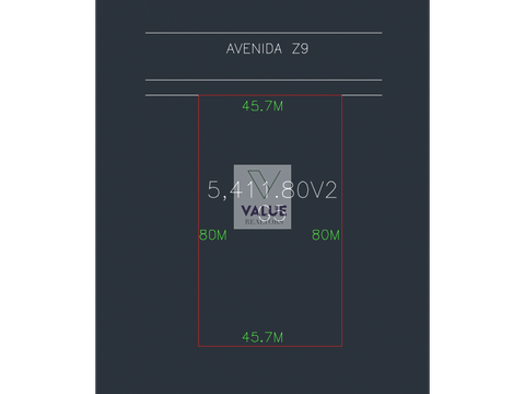 venta terreno z9 g5 de 541180v2 457m de frente x 80 fondo 2