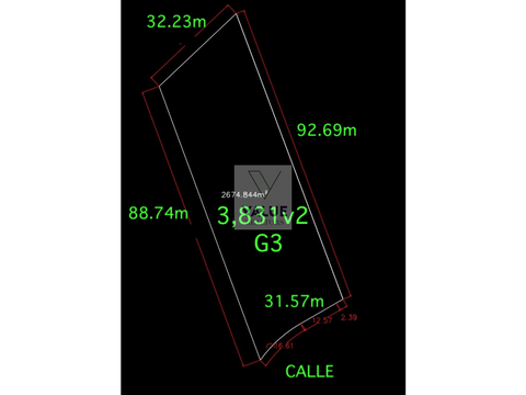 venta terreno plano en z18 de 3831v2 g3 ideal bodegas