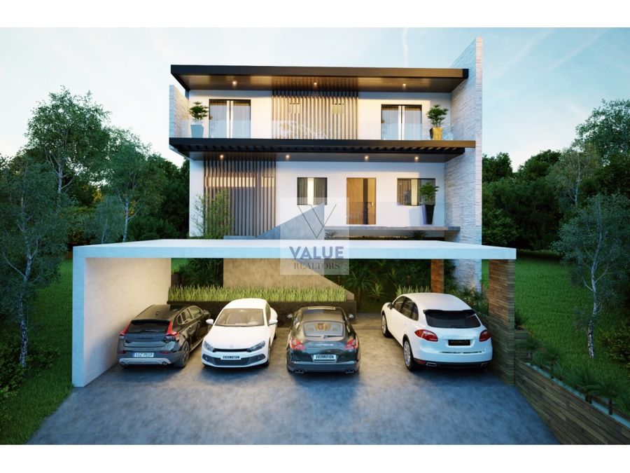 venta casa estilo moderno nueva en sta rosalia 450m2 4 dorms