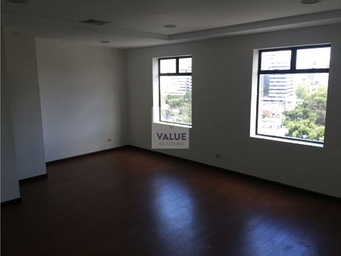 venta renta oficina en exclusivo edificio en z10 193m2 3 parqueos