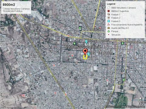 terreno de 8900 m2 en colonia venustiano carranza