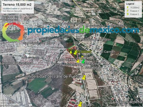 venta de terreno comercial de 15000m2