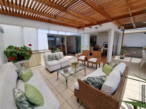 lindo duplex con terraza en miraflores cerca al ovalo bolognesi