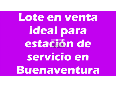 lote puerto principe para estacion de servicio en buenaventura valle