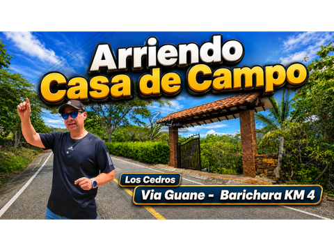 arriendo casa de campo barichara vereda pino casa cedros