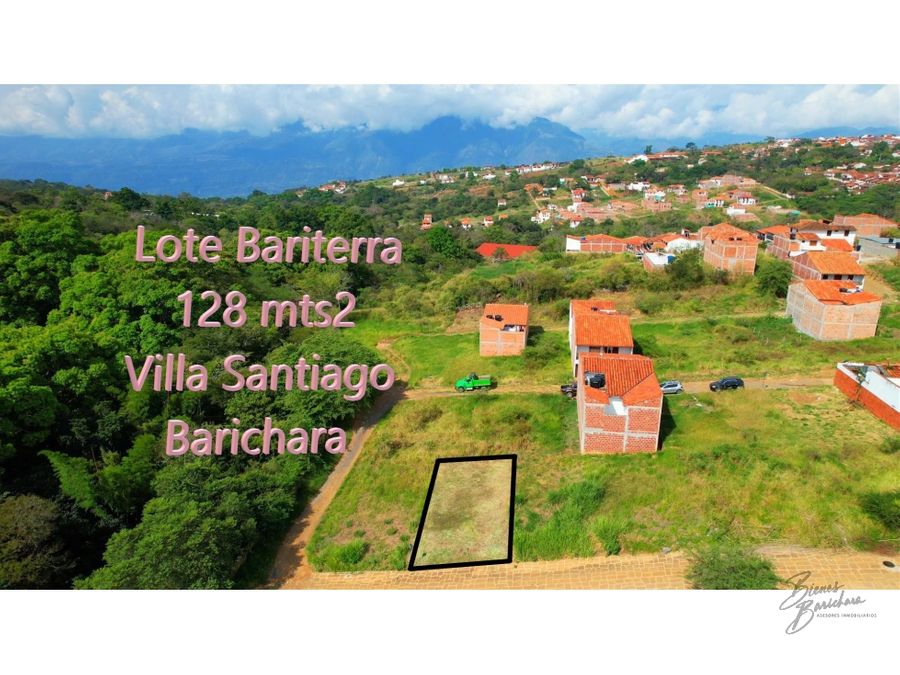 lote bariterra barichara 128mts2 barrio villa santiago