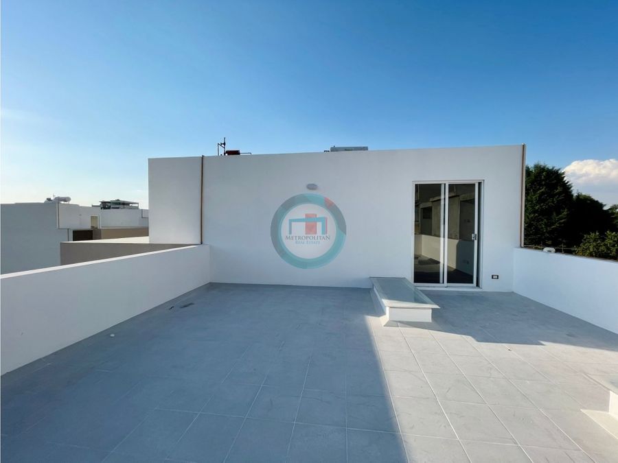 casa nueva en venta en residencial en metepec con roof garden