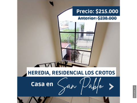 casa en alquiler en residencial los crotos san pablo