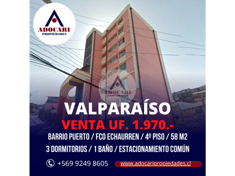 valparaiso barrio puerto depto 3d 1b