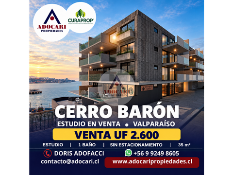 venta estudio c0 baron 1b 35 m2 sin estac