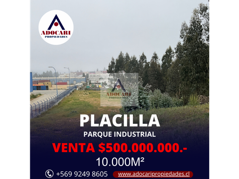placilla parque industrial terreno 10000 m2
