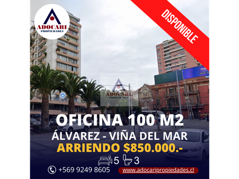 gran oficina comercial en alvarez con agua santa 100 m2