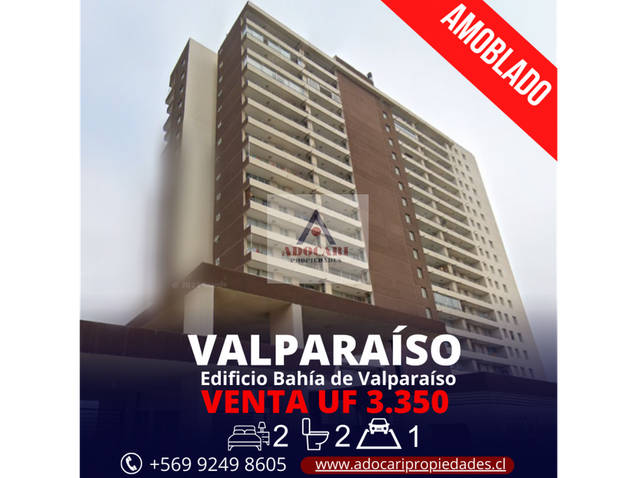valparaiso edificio bahia de valparaiso amoblado 2d 2b 1e 1b
