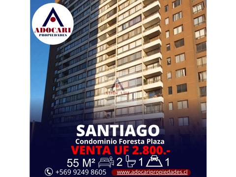 santiago depto condominio foresta plaza 2d 1b 1e 1b