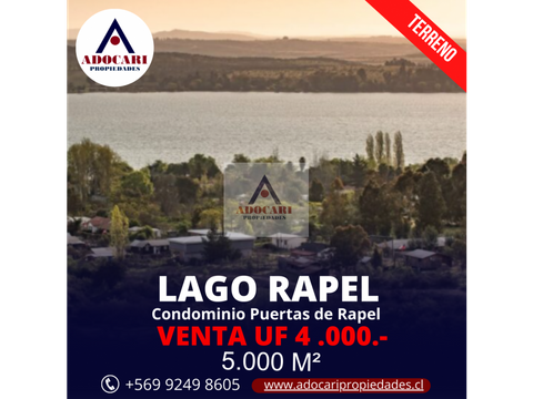 lago rapel terreno 5000 mt2