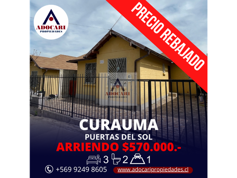 curauma sector puertas del sol casa 1o piso 3d 2b 1e