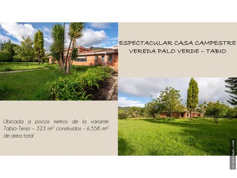 vendo casa tabio 6568mts 4 habitaciones 1900000000