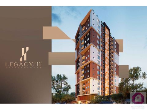 legacy 11 apartamentos en planos en venta zona 11