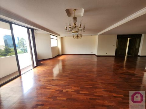 apartamento en edificio avenida en venta zona 10