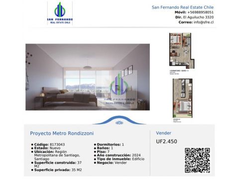 proyecto entrega inmediata metro rondizzoni