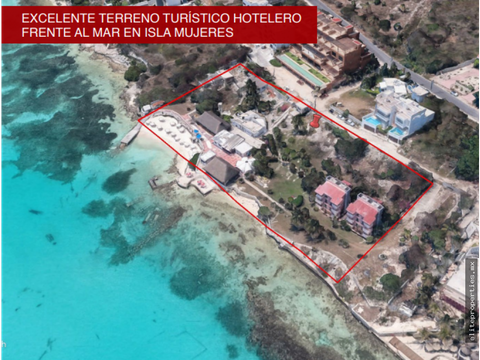 estupendo terreno turistico hotelero en isla mujeres